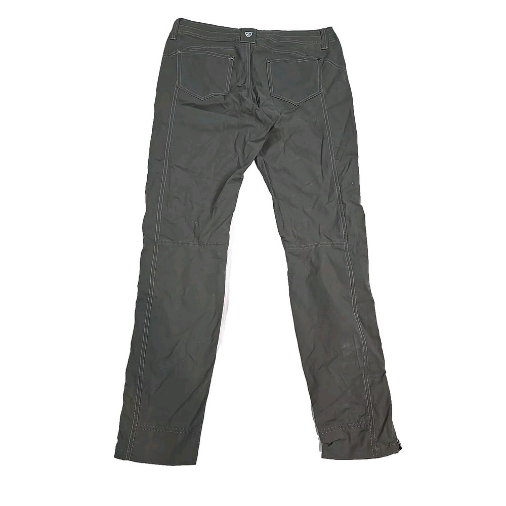 Kuhl Pants Womens Adult 8 Olive Skinny Pants Zipper Hiking Stretch - Picture 12 of 13